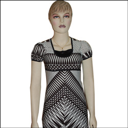 "Black and White Combination Designer Top (ED) - Click here to View more details about this Product